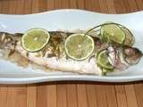 Truite de mer au gingembre et citron vert