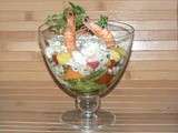 Verrine exotique au crabe