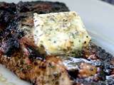 Beurre à l’ail et au fromage bleu pour les steaks