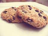 Biscuits au gruau et raisins secs