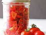 Conserve de tomates en dés
