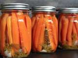 Conserves de carottes à l’ail et aneth