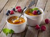 Crème brûlée aux petits fruits
