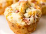 Muffins au jambon et fromage