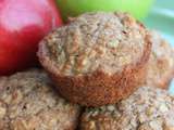 Muffins santé à l’avoine et compote de pommes