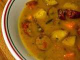 Soupe saucisses et pomme de terre