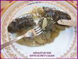 Andouillettes sur confit d’oignons