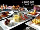Apero dinatoire acte ii toujours facile et chic – saveurs oceanes – cassolette de st jacques- verrine saumon-crevettes