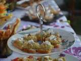 Apero dinatoire pour 25 personnes : cocktail avec et sans alcool,bouchees coeur d’artichaut