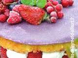 Avec la meme base on se fait un fraisier facile ou mini framboisier leger, a vous de choisir