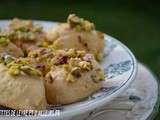 Biscuits a la farine de pois chiche et aux pistaches
