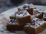 Blondie au café et aux pépites de chocolat