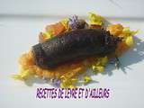 Boudin noir et puree de potimarron de jean sulpice