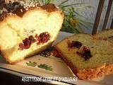 Brioche a la farine de mais aux fraises sechees