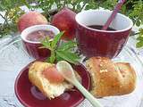 Confiture de peches a la verveine citronnelle