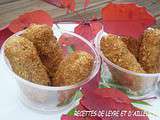 Croquettes aux 2 fromages, chapelure maison, sauce a l’harissa