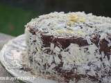 Delice de satan – gateau garni a la ganache au chocolat