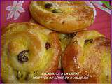 Escargots a la creme et aux raisins secs