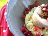 Filet de poulet en paupiette farci au pesto de cresson & a la tomate sechees pour un plat plein de peps pour accueillir le printemps en devenir
