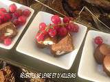 Fudges au caramel, vanille, noisettes