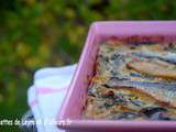 Gratin de cotes et feuilles de blettes aux harengs frais