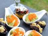 Idees pour aperitif dinatoire pascal, servi en hiver, publie au printemps, facile, chic et savoureux. je sais j’abuse de superlatifs, mais je me soigne