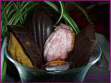 Madeleines a l’orange coques en choco