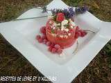 Mini-vacherin & glace a la framboise