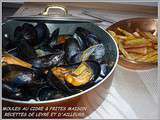 Moules marinieres au cidre & frites maison