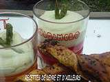 Mousse aux asperges vertes & sacristains au pesto rosso
