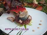 Soubise d’oignons, bonite & morteau croustillants