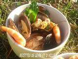 Soupe de moules & d’amandes thaie a la citronnelle