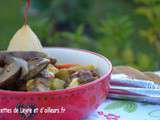 Tajine sucre-sale aux legumes/fruits d’automne (endives, poires)