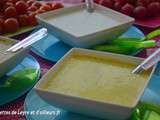 Trio de sauces pour crudites – pour tremper