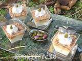 Verrines au confit de fenouil, tomates sechees & chantilly a l’anis