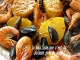 Vraie bouillabaisse maison, pas a pas, avec son court-bouillon-fumet, son aioli et sa mayonnaise au safran