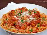 Spaghettis aux boulettes de viande