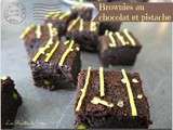 Brownies au chocolat et pistache