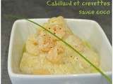 Cabillaud & crevettes sauce coco