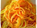 Pâtes aux spaghettis de carottes – Sans gluten