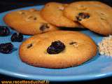 Cookies moelleux cerises noires séchées et farine de lin