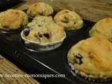 Muffins salés olives, tomates séchées et gruyère