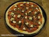 Pizza au goût sublime : anchois, citron, capres, vraiment délicieux