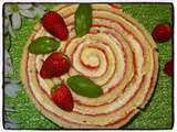 Roll cake fraise basilic