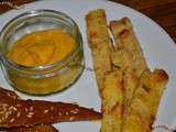 Polenta aux girolles et coulis de poivron