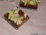 Toasts au pain d'épices pommes fondantes et foie gras