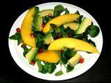 Salade de maches mangue avocat