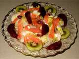 Salade endives a la truite fumee