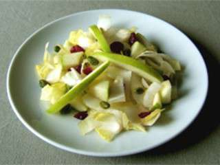 Salade endives canneberges