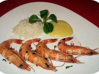 Gambas Tigrées à l'Aïoli
